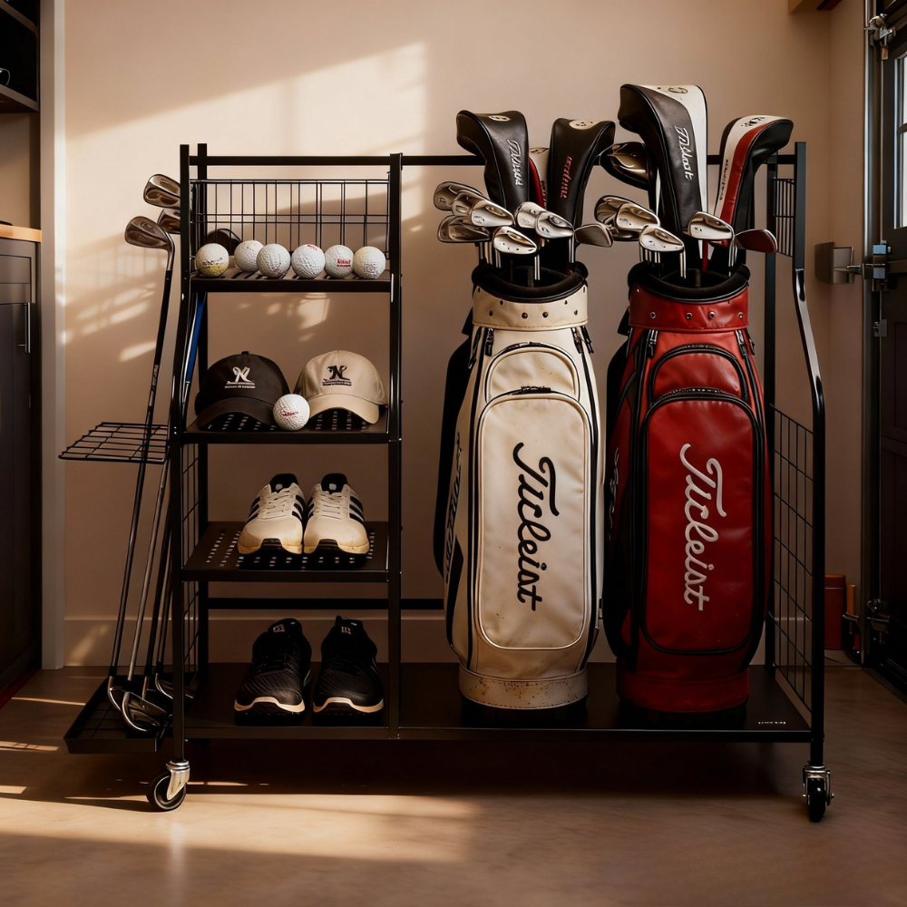 Golf Bag Storage Rack
